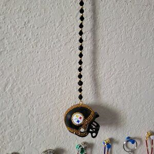 Steelers NFL mini Bling Car Charm Helmet